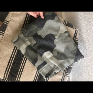 Camo blanket scarf from express